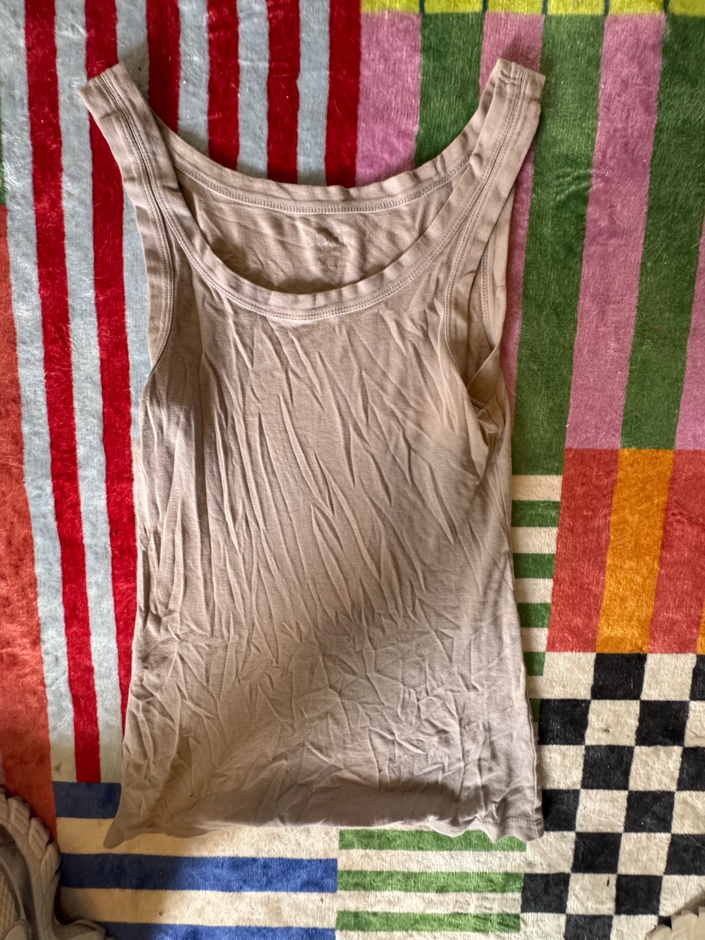 LOFT Beige Tank Top - Neutral Light Tan